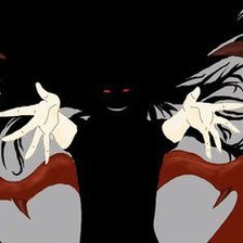 Схема вышивки «тёмный ангел»