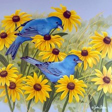 Схема вышивки «Серия "Птицы"»