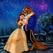 Схема вышивки «красавица и чудовище»