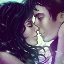 Схема вышивки «Поцелуй»