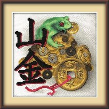 Схема вышивки «денежная жаба»