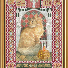 Схема вышивки «Кот-дева»