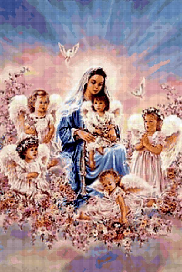 ангелы - небо, дети, ангелы - предпросмотр