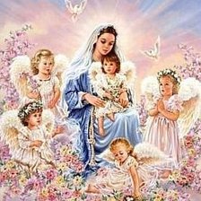 Схема вышивки «ангелы»