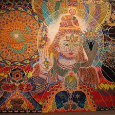 Схема вышивки «Бог»