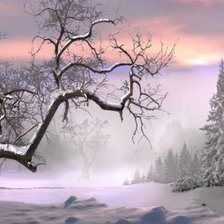 Схема вышивки «зима»