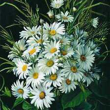 Схема вышивки «ромашки»