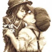 Схема вышивки «поцелуй1»