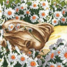 Схема вышивки «ромашки»