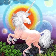 Схема вышивки «Единорог»