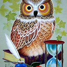Схема вышивки «Сова»