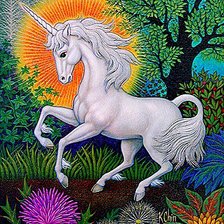 Схема вышивки «Единорог»