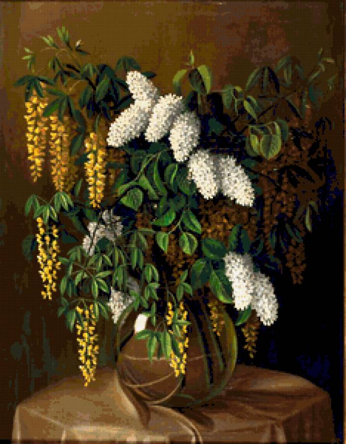 Гроздья черемухи - цветы, черемуха, наюрморт - предпросмотр