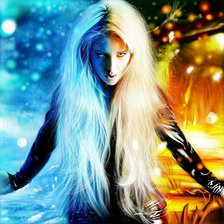 Схема вышивки «Лед и пламя.»