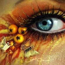 Схема вышивки «Глаз»