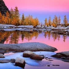 Схема вышивки «Зимний пейзаж»