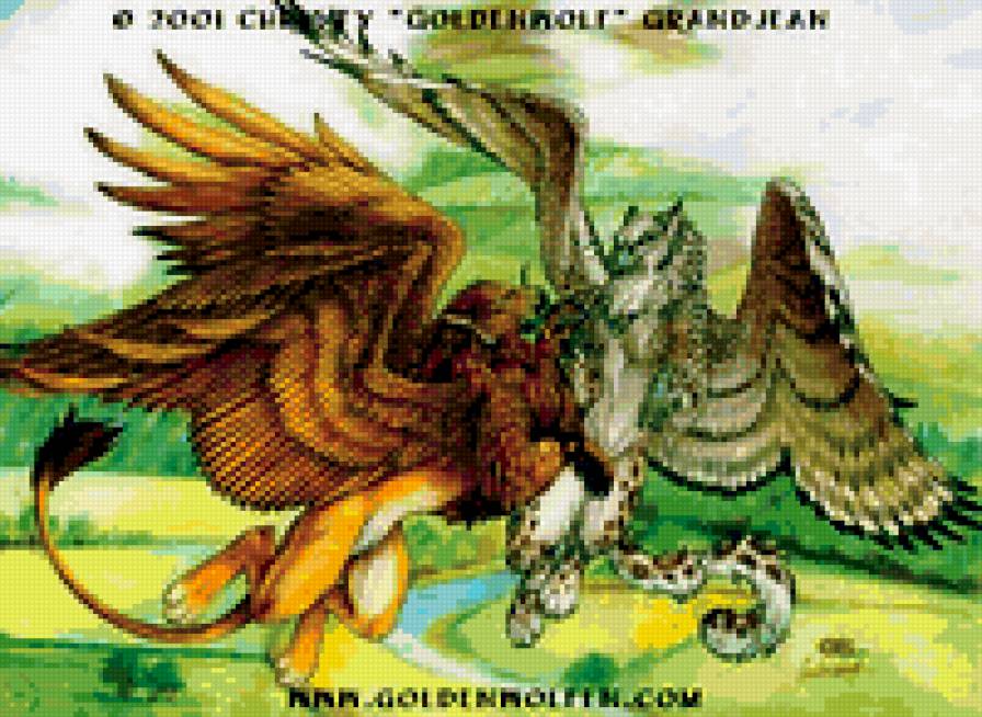 битва грифонов - грифоны - предпросмотр