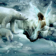 Схема вышивки «белые медведи»