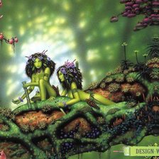 Схема вышивки «эльфийки»