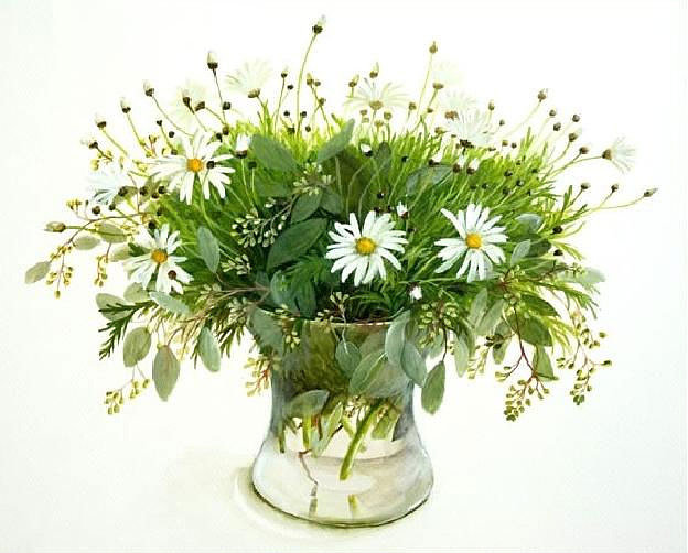 ромашки в вазе - оригинал