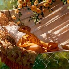 Схема вышивки «женщина в живописи»