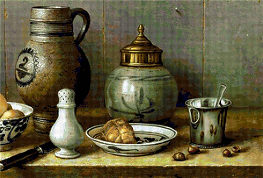натюрморт 1 - живопись, картина, голландия, натюрморт, посуда - предпросмотр