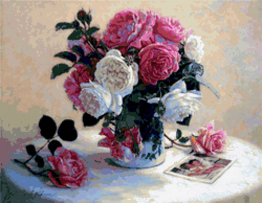 розы 1 - цветы, натюрморт, розы - предпросмотр