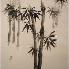 Схема вышивки «бамбук»