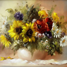 Схема вышивки «Полевой букет»