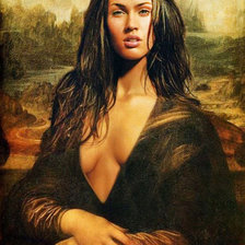 Схема вышивки «Монна но не Лиза:-)))»