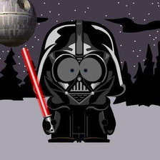 Схема вышивки «Дарт Вейдер»