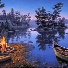 Схема вышивки «Зимний пейзаж»