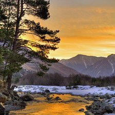 Схема вышивки «пейзаж»