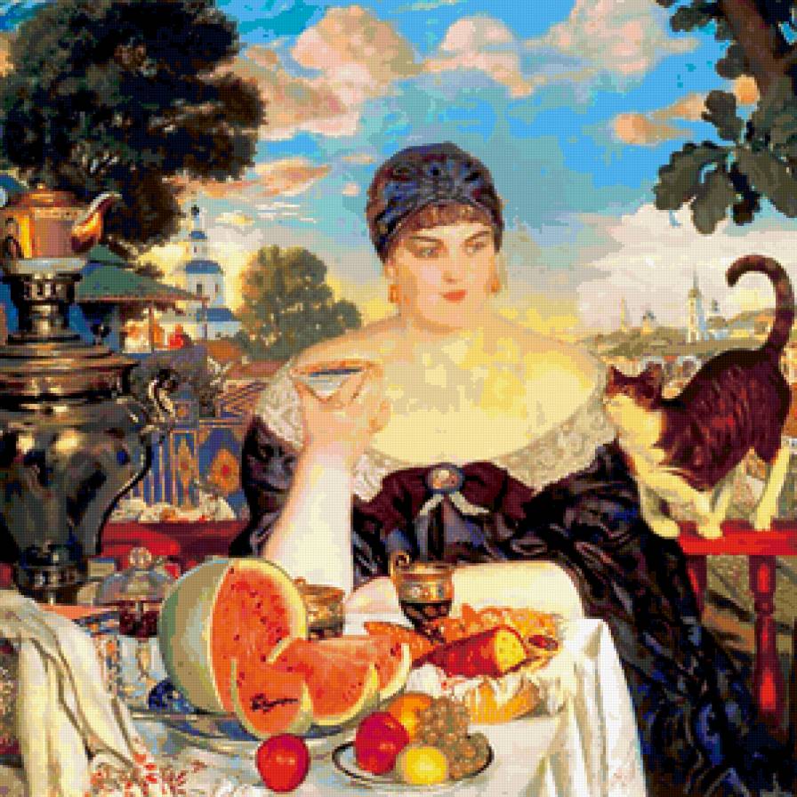 купчиха кустодиев 2 - барыня, купчиха, картина - предпросмотр