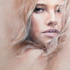 Схема вышивки «Девушка.»