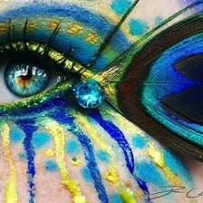 Схема вышивки «Глаз»