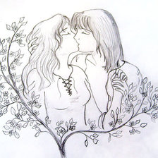 Схема вышивки «Пара»