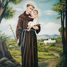 Схема вышивки «Св. Антоний с Иисусом»