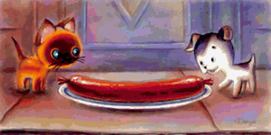 Котенок по имени Гав. - мульт, кот, собака - предпросмотр