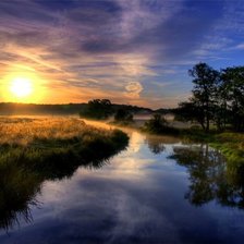 Схема вышивки «пейзаж»