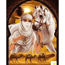 Схема вышивки «красавицы востока»