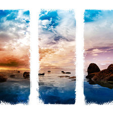 Схема вышивки «Серия ТРИПТИХ. Пейзаж»