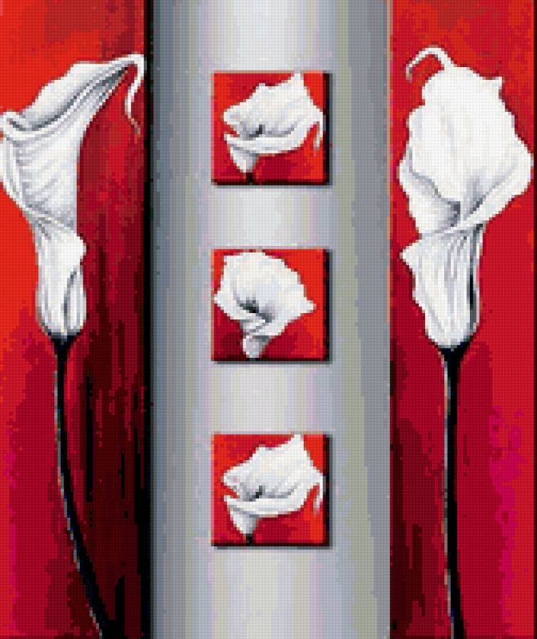 Серия ТРИПТИХ. Цветы - цветы, триптих - предпросмотр