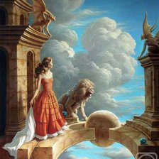 Схема вышивки «Небесный замок»