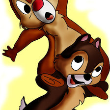 Схема вышивки «чип и дейл»