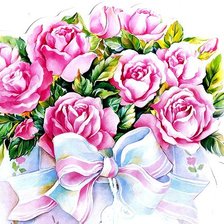 Схема вышивки «розы»