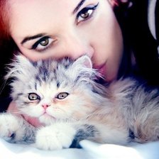 Схема вышивки «Девушка.»