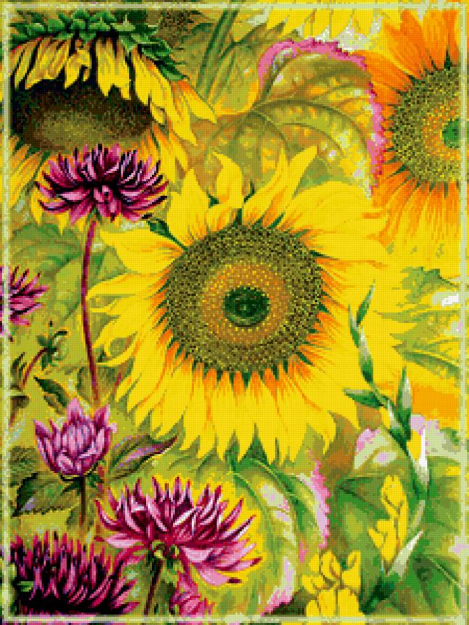 подсолнухи - подсолнухи, цветы - предпросмотр