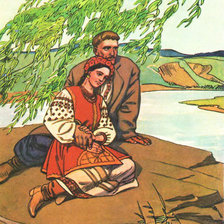 Схема вышивки «На берегу Днепра»