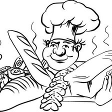 Схема вышивки «повар»